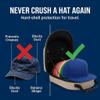 Lids Hat Travel Case Baseball Cap Carrier for 6 Hats, Durable Black Exterior with Pink Interior, Storage with Handle & Adjustable Shoulder Strap, Hard Hat Organizer for Travel & Closet view 4