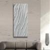 Abstract Painting Original Canvas Wall Art for Living Room White Textured Contemporary Decor (36 x 48 Inches Ready to hang) view 2
