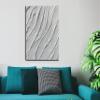 Abstract Painting Original Canvas Wall Art for Living Room White Textured Contemporary Decor (36 x 48 Inches Ready to hang) view 4
