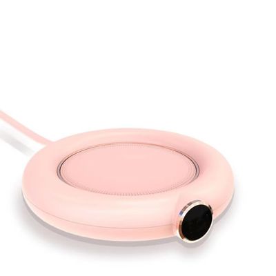 Mini Portable USB Cup Warmer 3 Gear Coffee Mug Heating Coaster Smart Thermostatic Hot Plate Milk Tea Water Heating Pad Heater (Size : US plug, Color : M306 Pink)