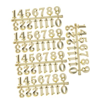 IMIKEYA DIY Clock Number Kit Wall Clock Parts Numbers 5 Sets Elegant Easy to Install