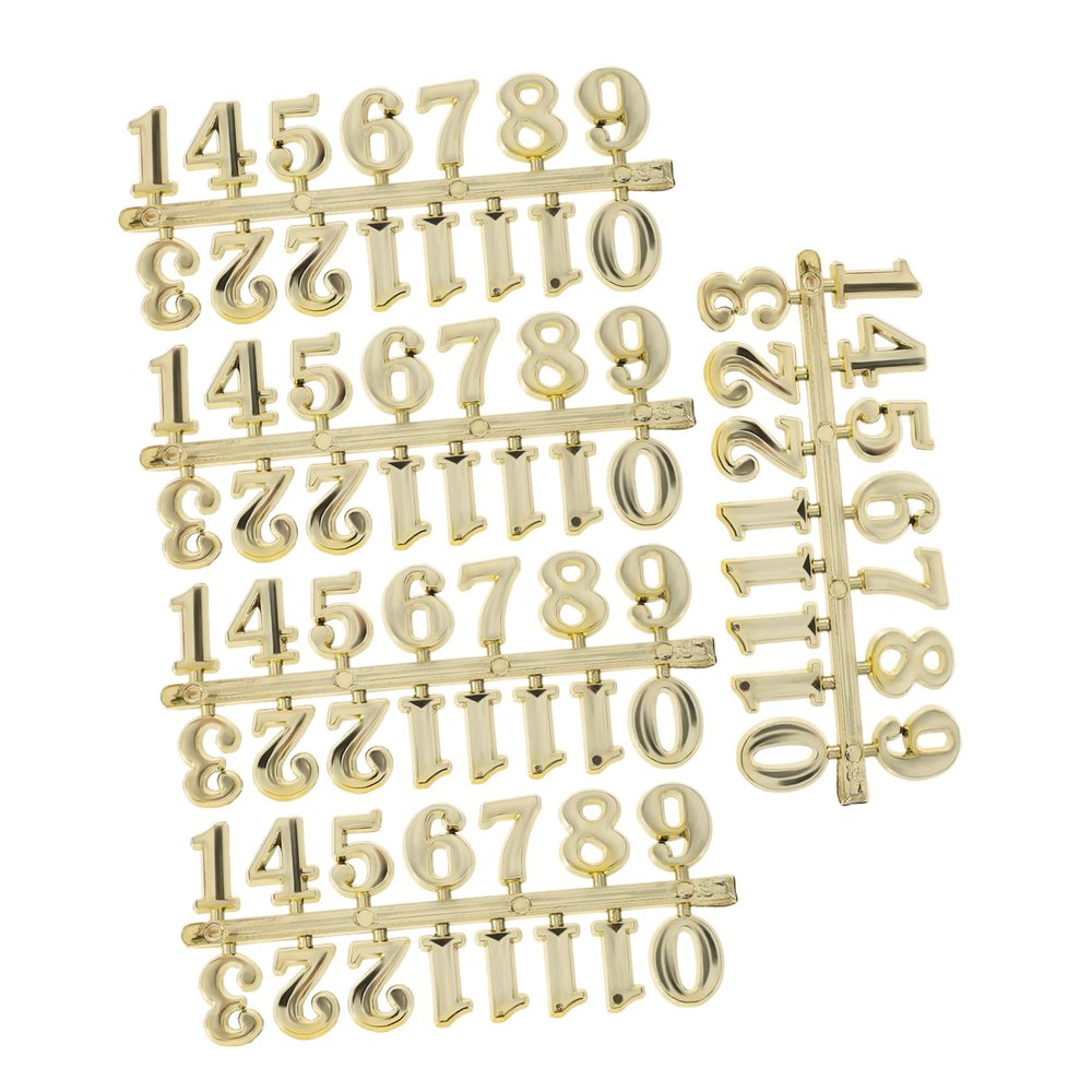 IMIKEYA DIY Clock Number Kit Wall Clock Parts Numbers 5 Sets Elegant Easy to Install