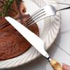 Bamboo Flatware Set, 64 Piece Bamboo Silverware Set for 16, Natural Bamboo Handle Cutlery Utensils, Hand Crafted Bamboo Dinnerware Tableware Set, Mirror Finished (64-Piece for 16) view 4