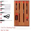 Knife Block Solid Wood Knife Holder Storage Tool Holder Kitchen Knife Rack for Chefs to Save Space for Kitchen view 4