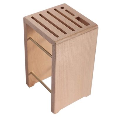 Knife Block Solid Wood Knife Holder Wood Knife Block Stand Dry Breathable Knife Rack Cooking Frame Kitchen Accessories for Kitchen (Color : B)