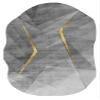Grey Gold Modern Abstract Irregular Shaped Area Rug for Living Room Bedroom Dining Room Home Office Contemporary Aesthetic 7x9 Carpet Utra Indoor Outdoor Rug view 2