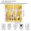 SENQIAN Spring Gnome Bee Curtains Cartoon Yellow Flower Honey Art Printed Rod Pocket Blackout Window Drapes for Bedroom Living Room Kitchen Cafe Decor W42xL84in 2 Panels view 2
