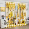 SENQIAN Spring Gnome Bee Curtains Cartoon Yellow Flower Honey Art Printed Rod Pocket Blackout Window Drapes for Bedroom Living Room Kitchen Cafe Decor W42xL84in 2 Panels view 4