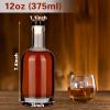Liengoron Wine Bottle 12PCS 375 ML Glass Bottles with Lids 12 oz Clear Glass Bottles with Cork Empty Wine Bottle with Stopper for Beverages Drinks Beer Water Soda view 2