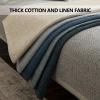 HGTRH Sofa Covers Waterproof and Washable L Shape, Non Slip Waterproof Couch Covers for Pets, Wrinkle Resistant Cotton and Linen Sofa Slipcovers for Sectionals Universal view 2