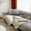 HGTRH Sofa Covers Waterproof and Washable L Shape, Non Slip Waterproof Couch Covers for Pets, Wrinkle Resistant Cotton and Linen Sofa Slipcovers for Sectionals Universal view 4