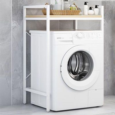 Bathroom Organizer, over Toilet Shelf Storage Cabinet, with Adjustable Feet, Strong And Sturdy, Space Saving And Easy to Assemble, Suitable for Bathroom And Laundry Room ( Color : White , Size : 1 LAY