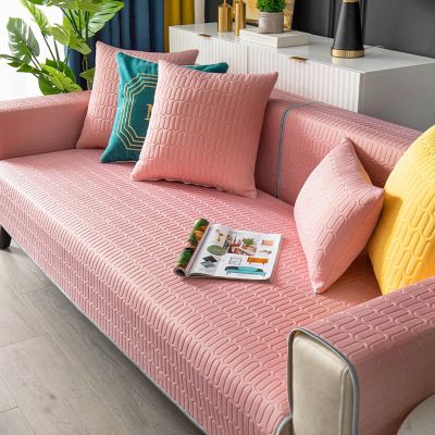 HGTRH Thick Couch Covers for 1 2 3 4 Seater, Sectional Sofa L Shape, Sofa Covers Durable Three-Layer, Cool Ice Latex Sofa Slipcovers Not Stuffy, Washable and Non Slip Couch Slipcover