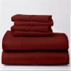 EXTRA 28" DEEP POCKET, Real 800-Thread-Count, 100% Egyptian Cotton, 6 PC Sheet Set [1 Fitted, 1 Flat, 4 Pillowcases] |Queen-XL Size, Burgundy Color| 800TC Egypt Long Staple Cotton, Soft Silky Sateen view 1