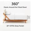 EXTRA 28" DEEP POCKET, Real 800-Thread-Count, 100% Egyptian Cotton, 6 PC Sheet Set [1 Fitted, 1 Flat, 4 Pillowcases] |Queen-XL Size, Burgundy Color| 800TC Egypt Long Staple Cotton, Soft Silky Sateen view 3