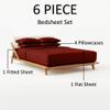 EXTRA 28" DEEP POCKET, Real 800-Thread-Count, 100% Egyptian Cotton, 6 PC Sheet Set [1 Fitted, 1 Flat, 4 Pillowcases] |Queen-XL Size, Burgundy Color| 800TC Egypt Long Staple Cotton, Soft Silky Sateen view 4