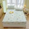 FCLDESHOP Fitted Deep Pocket Sheet,Cartoon Print Thickened Latex Mattress Topper, Bedroom Guest Room Homestay Non-Slip Bedding Sheets Pillowcase,Dog,150 * 200cm (3pcs) view 3