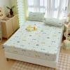 FCLDESHOP Fitted Deep Pocket Sheet,Cartoon Print Thickened Latex Mattress Topper, Bedroom Guest Room Homestay Non-Slip Bedding Sheets Pillowcase,Dog,150 * 200cm (3pcs) view 4