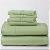 EXTRA 28" DEEP POCKET, Real 800-Thread-Count, 100% Egyptian Cotton, 6 PC Sheet Set [1 Fitted, 1 Flat, 4 Pillowcases] |Short Queen Size, Sage Color| 800TC Egypt Long Staple Cotton, Soft Silky Sateen view 1