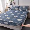 FCLDESHOP Fitted Sheet with Elastic All Around,Summer Dormitory Thickened Latex Fitted Sheet, Cartoon Printed Box Spring Mattress Protector Pillowcase,Bear,180 * 200cm (3pcs) view 1