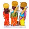 jewellary hub Ram Darbar Multicoloured Marble Dust Idol |Handicraft Multicoloured Murti Figurine for Pooja Home Temple Dcor | Ram Sita Laxman Hanuman Statue Spiritual Puja Vastu (Antique 9 Inches) view 4