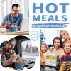 Aotto Electric Lunch Box, 32 oz Portable Food Warmer Heater, Lunch Warmer Portable for Work/Office/Car/Travel 12V/24V/110V 3-in-1, Warming Soup & Meal, Spill-Free, Men & Women's Gifts, Blue view 2