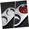 1pc Spoon Rest Service Spoon Stand Vertical Spoon Stand Spoon Storage Rack Spoon Rack Desktop Utensils Rack Pot Lid Holder Kitchen Utensil Holder Detachable Stainless Steel Shelf view 3