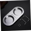 1pc Spoon Rest Service Spoon Stand Vertical Spoon Stand Spoon Storage Rack Spoon Rack Desktop Utensils Rack Pot Lid Holder Kitchen Utensil Holder Detachable Stainless Steel Shelf view 4