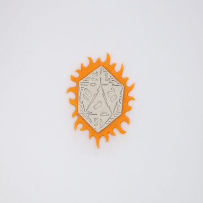 D20 Dice in Flames 266-I438 Cookie Cutter Set