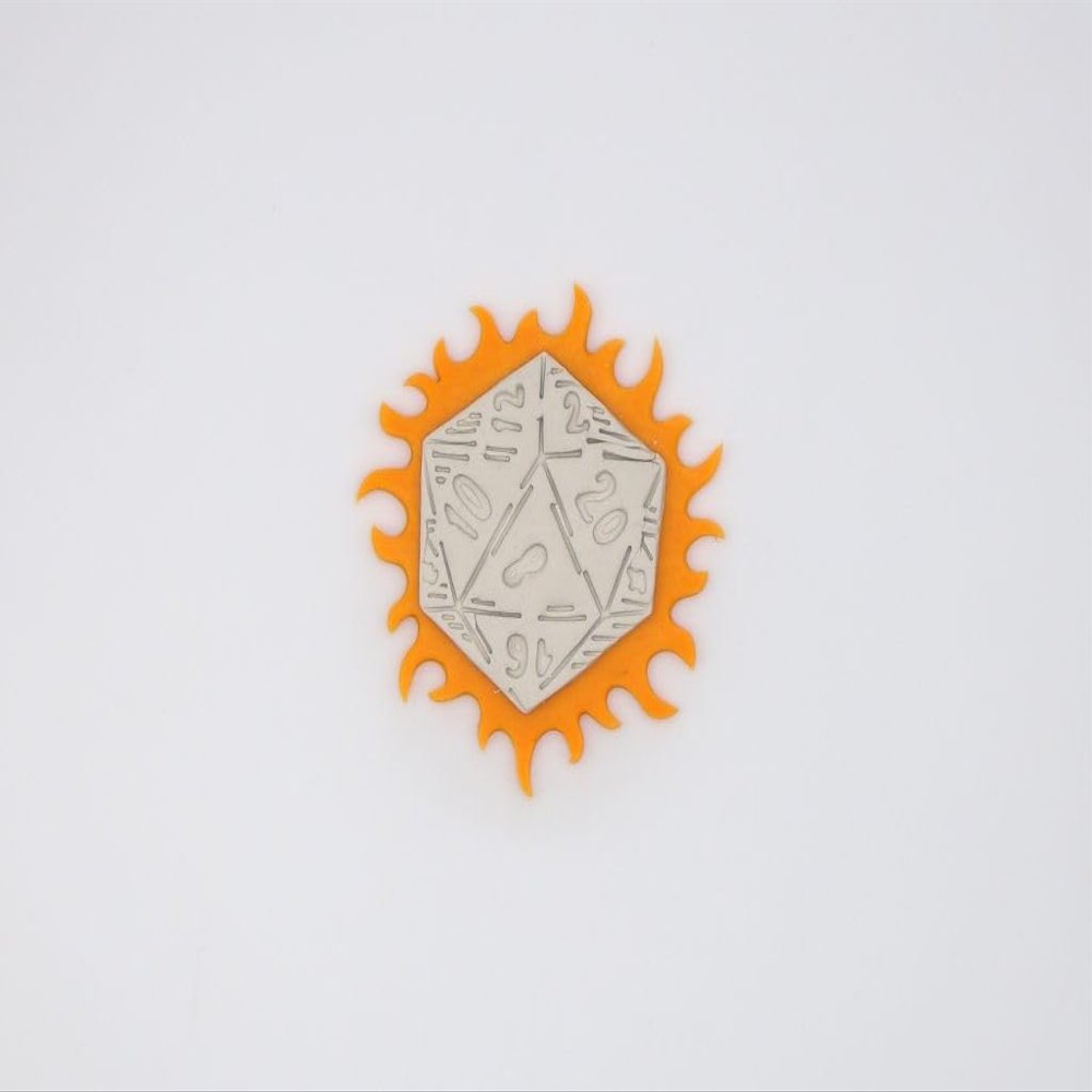 D20 Dice in Flames 266-I438 Cookie Cutter Set