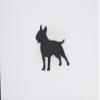 Bull Terrier Dog Body 266-I618 Cookie Cutter Silhouette view 1