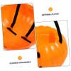 Alasum 4pcs Detachable Pumpkin Bucket Portable Lantern Round Plastic Tub Plastic Candy Bags Pumpkins Basket Orange Pumpkin Bucket Halloween Goodie Box Snack Storage Buckets Tote Bag view 2