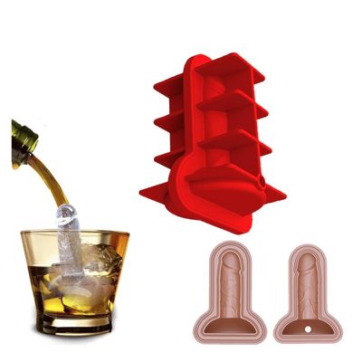 Fun Shapes Ice Molds, BPA Free Funny Ice Cube Mold | Ice Molds Fun Shapes for Home Bar Whiskey Cocktails Beverages Iced Tea,3Pcs