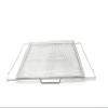 Delixike Air Fryer Tray Replacement, Silver, 18.4 x 15.3 x 0.8 inch, Uniform Heating, No-Flip Cooking view 1