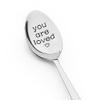 Boyfriend Husband Anniversary Birthday Gift from Wife Girlfriend Christmas Gift for Daughter Son Mom Dad Spoons Engraved Long Distance Relationship Gifts for Women Men You Are Loved Spoon view 1