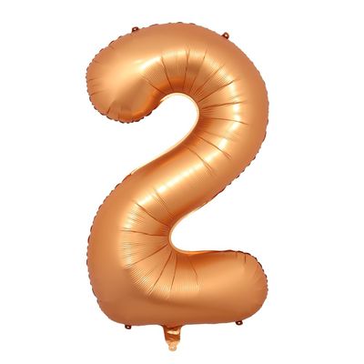 40 inch Orange Foil Number Balloons New Helium Globo Baby Shower Happy Birthday Anniversary Wedding Decoration Party Supplies Ball (40 inch Orange 2)