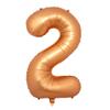 40 inch Orange Foil Number Balloons New Helium Globo Baby Shower Happy Birthday Anniversary Wedding Decoration Party Supplies Ball (40 inch Orange 2) view 1
