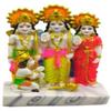 jewellary hub Marble Appearance Statue of Ram Darbar Murti Ram Laxman. Sita Hanuman ji Family Idol for Pooja Room Home Temple Gift Diwali Office Decorations (Marble 5 inches) view 3