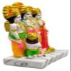 jewellary hub Marble Appearance Statue of Ram Darbar Murti Ram Laxman. Sita Hanuman ji Family Idol for Pooja Room Home Temple Gift Diwali Office Decorations (Marble 5 inches) view 4