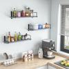 EALLRINEC Floating Shelves - 24 Inch Wall Mounted Set of 3, Rustic Wood Storage Shelves for Living Room (Grey) view 2