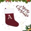 infleesh 20 Inches Monogrammed Christmas Stockings with Letters,Super Soft Christmas Stockings Large Monogram Stockings Red Letter Stockings for Christmas Holiday Xmas Gift view 2
