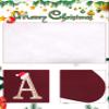infleesh 20 Inches Monogrammed Christmas Stockings with Letters,Super Soft Christmas Stockings Large Monogram Stockings Red Letter Stockings for Christmas Holiday Xmas Gift view 4
