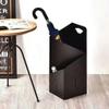 FairUo Umbrella Stands,Indoor Home Hotel Lobby Black Wrought Iron Engraving Umbrella Bucket for Hallway view 1