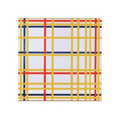 LEES TOSS Piet Mondrian New York City 1 Canvas Poster Bedroom Decor Sports Landscape Office Room Decor Gift Wall Art Decor Print Picture Paintings for Living Room Unframe:12x12inch(30x30cm)