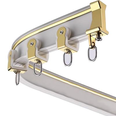 Bendable Curtain Track - 8ft 10ft12ft 14ft 16ft 20ft, Home Commercial Room Divider Curtain Rod Aluminum Alloy, for Hospital/Gazebo/Rv Window, Ceiling Mount ( Color : White , Size : 320cm/10.5ft/126in