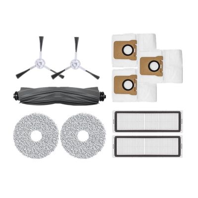 YAXRO Compatible with Dreame Bot L10s Pro L10s Ultra Robot Vacuum Cleaner Spare Parts, Rubber/Side Brush, Cover, Filter, Mop Rag Optional (Color : Parts Pack 1 White)