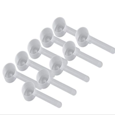 14.8 mL Plastic Measuring Packaging Scoop (= 1 Tablepoon/ = 3 teaspoon/ = 14.8 cc/ = 1/2 fl oz), Long Handle - to Measure and Dispense Spices, Granules, Powders, for Seeds Packing (10)