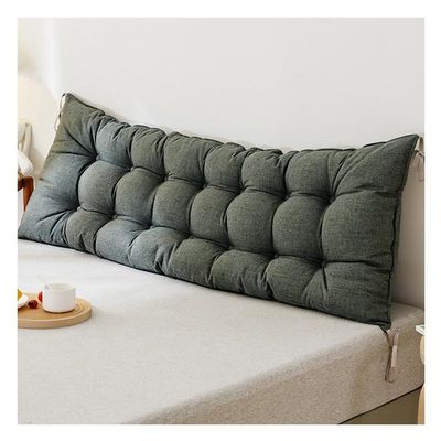 XMAYODS Bolster Headboard Pillow Reading Bed Rest Pillows - Backrest Positioning Support Pillow Extra Filling Washable (Color : #3, Size : 120x50cm)