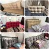 XMAYODS Bolster Headboard Pillow Reading Bed Rest Pillows - Backrest Positioning Support Pillow Extra Filling Washable (Color : #3, Size : 120x50cm) view 2