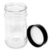 6 Pack of Plastic Jars with Screw Caps view 2